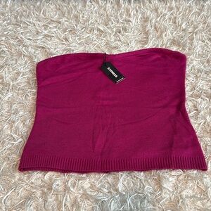 NWT express sweater tube top